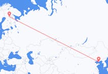 出发地 中国大连市目的地 芬兰库萨莫的航班