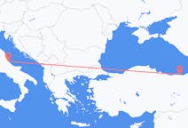 Flyg från Pescara, Italien till Trabzon, Turkiet