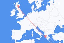 Flights from Cephalonia in Greece to Edinburgh in Scotland