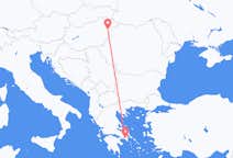 Voli da Debrecen, Ungheria ad Atene, Grecia