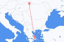 Flüge von Debrecen, nach Athen