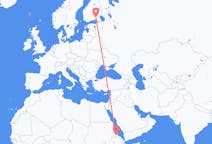 Flyreiser fra Asmara, Eritrea til Villmanstrand, Finland