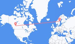 Flights from Grande Prairie to Sundsvall