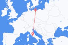 Flyg från Szczecin, Polen till Rom, Italien