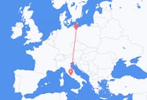 Flyreiser fra Szczecin, Polen til Roma, Italia
