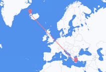 Flights from Heraklion, Greece to Ísafjörður, Iceland