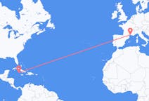 Flyreiser fra Cayman Brac, Caymanøyene til Montpellier, Frankrike
