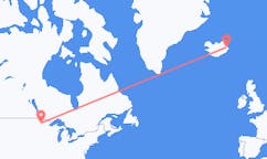 航班从美国伯米吉 (明尼苏达州)市到埃伊尔斯塔济市，冰岛塞尔