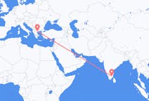 Flights from Tiruchirappalli, India to Thessaloniki, Greece