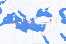 Flyreiser fra Enfidha, Tunisia til Diyarbakir, Tyrkia