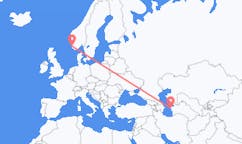 Flyg från Türkmenbaşy, Turkmenistan till Stavanger, Norge