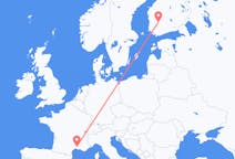 Flyrejser fra Nimes, Frankrig til Tampere, Finland