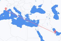 Flyreiser fra Bahrain Island, til Marseille