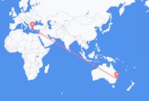 Flights from City of Newcastle, Australia to Mykonos, Greece