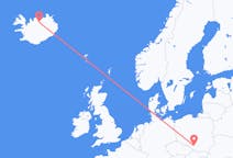 Flights from Akureyri, Iceland to Katowice, Poland