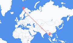 Fly fra Pattaya til Narvik