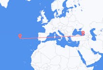 Flights from Horta, Azores, Portugal to Trabzon, Turkey
