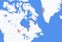 Voli da Winnipeg, Canada ad Aasiaat, Groenlandia