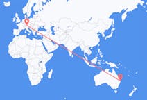Flyg från Ballina, Australien till Innsbruck, Österrike
