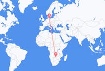 Flyreiser fra Victoria Falls, Zimbabwe til Rostock, Tyskland