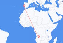 Flyg från Menongue, Angola till Faro, Portugal