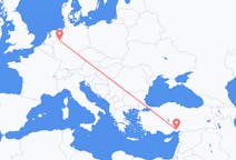 Vluchten van Münster, Duitsland naar Adana, Turkije