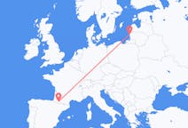 出发地 立陶宛出发地 帕兰加目的地 法国卢尔德的航班