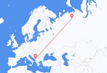 Flights from Podgorica, Montenegro to Usinsk, Russia