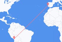 Flyg från Tacna, Peru till Lissabon, Portugal