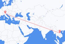 Flyreiser fra Nakhon Phanom Province, Thailand til Verona, Italia