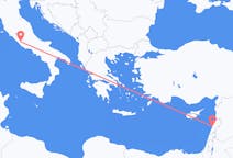 从贝鲁特飞往罗马的航班