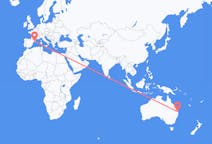 Flyrejser fra Brisbane til Barcelona