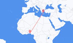 Flyg från Lagos, Nigeria till Milos, Grekland