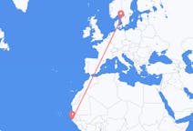 Flyreiser fra Ziguinchor, Senegal til Göteborg, Sverige