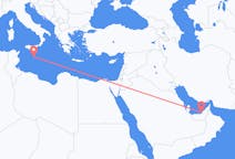 Flights from Abu Dhabi, United Arab Emirates to Valletta, Malta