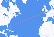 Flights from Marsh Harbour, the Bahamas to Newquay, England