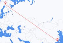 Flyg från Xiamen till Rovaniemi