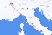 Flüge von Neapel, Italien nach Genf, die Schweiz