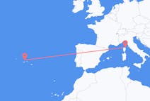 Flights from Graciosa, Portugal to Bastia, France