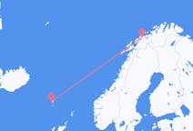 Flyrejser fra Sørvágur, Færøerne til Tromsø, Norge