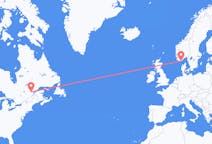 Fly fra Saguenay til Kristiansand