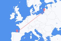 Flyg från Palanga, Litauen till Santander, Spanien