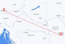 Flug frá Klagenfurt, Austurríki til Belgrad, Serbíu