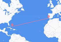 Flüge von Insel San Salvador, die Bahamas nach Faro, Portugal