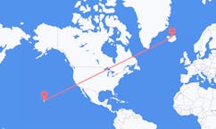Flights from the city of Hilo, the United States to the city of Akureyri, Iceland