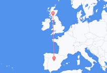 Flights from Madrid, Spain to Glasgow, Scotland