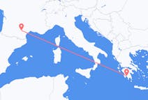 Vluchten van Castres, Frankrijk naar Kalamáta, Griekenland
