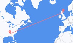 Vluchten van Birmingham, Verenigde Staten naar Aberdeen, Schotland