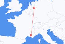 Loty z Marsylia, Francja do Düsseldorfu, Niemcy
