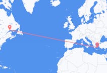Flyreiser fra Sept-Îles, Canada til Paros, Hellas